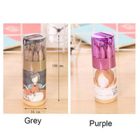 12 Colors Crayons Colored Pencils With Sharpener Kawaii Cute Girls Fi –  AOOKMIYA