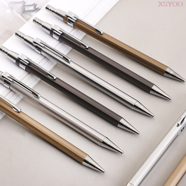 1pcs Simple 0.5mm 0.7mm  metal texture Mechanical pencil Drawing Propelling Pencil Plastic material Office Art supplies