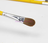 AOOKMIYA  200sets Weasel Hair Round Paint Brush Wooden Handle for Watercolor Paint Art Supplies Oil Brush Painting Brush 6pcs/set