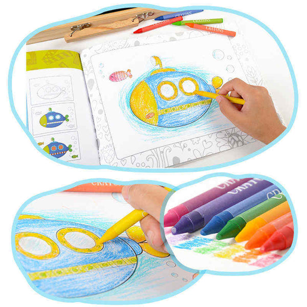 Kids Art Set Children Drawing Set Water Color Pen Crayon Oil