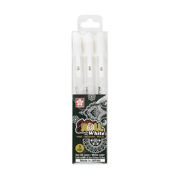 3Pcs/Set White Ink Color Mark Pens Art Supplies Painting and Drawing Tools