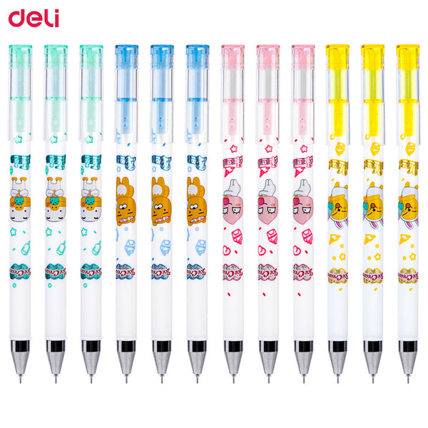 48 Pcs Cute Pens Deli Kakao Friends Gel Pen Korean Stationery Kawaii S –  AOOKMIYA