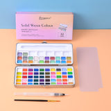 50/72/90/100 cores pintura em aquarela sólido glitter metálico aquarela conjunto caixa gouache pigmento desenho pintura arte suprimentos