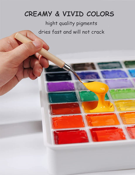 MIYA Gouache Paint Set 50 Colors - 36 Colors * 30ml + 14 Colors * 60ml –  AOOKMIYA