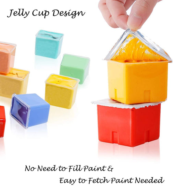HIMI Gouache Paints Set 18/24colors 30ml Jelly Cup Non-Toxic