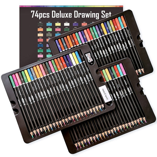 74 Pcs Deluxe Drawing Set, Drawing Sketching Art Supplies Set With
