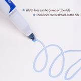 8 pcs/set Double Lines Contour Color Art Marker Pens DIY Scrapbooking Bullet Diary Graffiti Drawing Out Line Pen Stationery