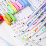 8 pcs/set Double Lines Contour Color Art Marker Pens DIY Scrapbooking Bullet Diary Graffiti Drawing Out Line Pen Stationery