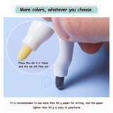8 pcs/set Double Lines Contour Color Art Marker Pens DIY Scrapbooking Bullet Diary Graffiti Drawing Out Line Pen Stationery