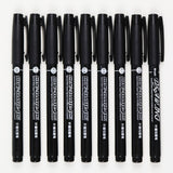 9Pcs/Set Black Pigment Liner Neelde Water-proof Drawing Pen Pigma Micron Sunproof Marker Pen for Sketching Office School