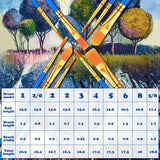 AOOKMIYA  Acrylic Paint Brush Set, 30Packs/300Pcs Nylon Hair Paint Brush For Oil And Watercolor Round Pointed Tip Paintbrushes