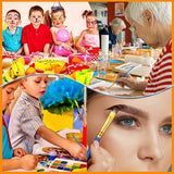 AOOKMIYA  Acrylic Paint Brush Set, 30Packs/300Pcs Nylon Hair Paint Brush For Oil And Watercolor Round Pointed Tip Paintbrushes