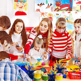 AOOKMIYA  Acrylic Paint Brush Set, 30Packs/300Pcs Nylon Hair Paint Brush For Oil And Watercolor Round Pointed Tip Paintbrushes