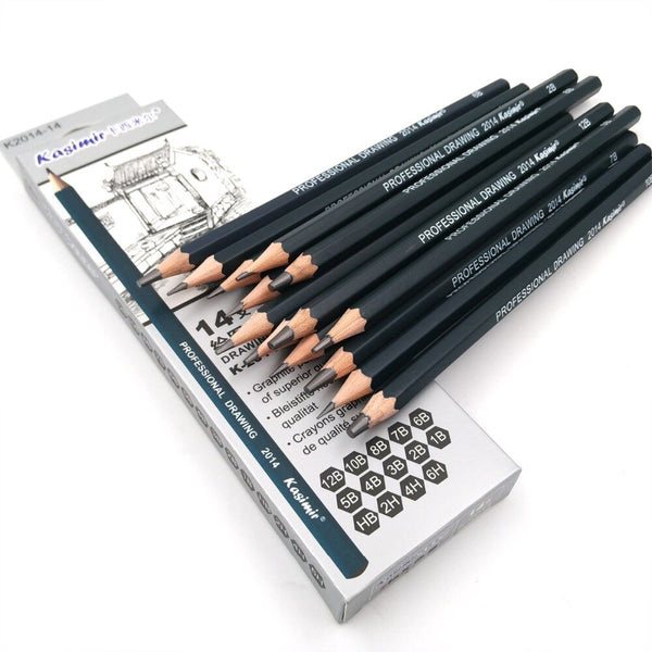 Best Quality 14/24pcs 6H-12B & 14B Drawing Charcoal Pencils Set Profe –  AOOKMIYA