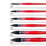 Borrence Squirrel Hair Watercolor Paint Brush Professional Pointed Wash Mop Painting Brushes Set for Painting Art Supplies