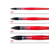 Borrence Squirrel Hair Watercolor Paint Brush Professional Pointed Wash Mop Painting Brushes Set for Painting Art Supplies