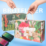 Brutfuner 260/520 Colors Professional Oil Color Pencils Set Sketch Colored Pencil For Drawing Coloring School Art Supplies