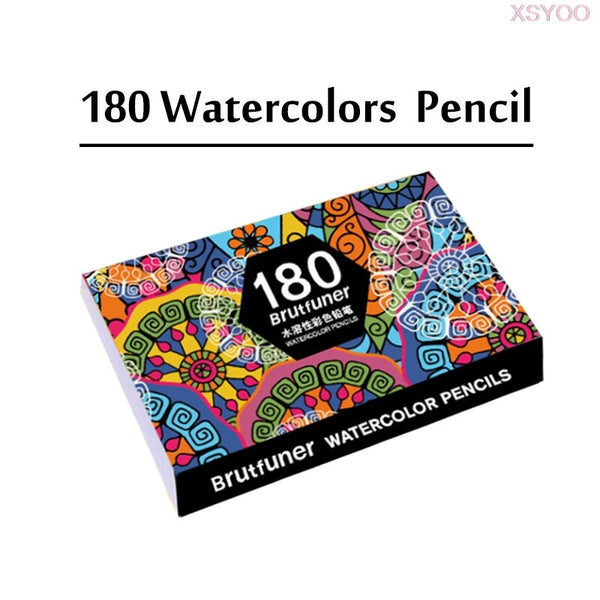 Brutfuner 48/72/120/150/160/180Colors Pencils Professional Oil Wood Soft  Watercolor Pencil For School