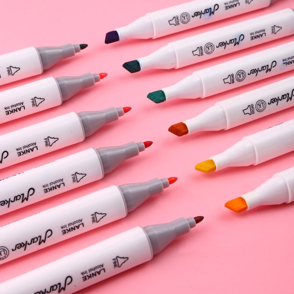 CHENYU 30/40/60/80Pcs Alcohol markers Manga Drawing Markers Pen
