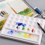 Ceramic artist watercolor palette rose-shaped gouache ceramic palette bone china flower-shaped paint painting supplies