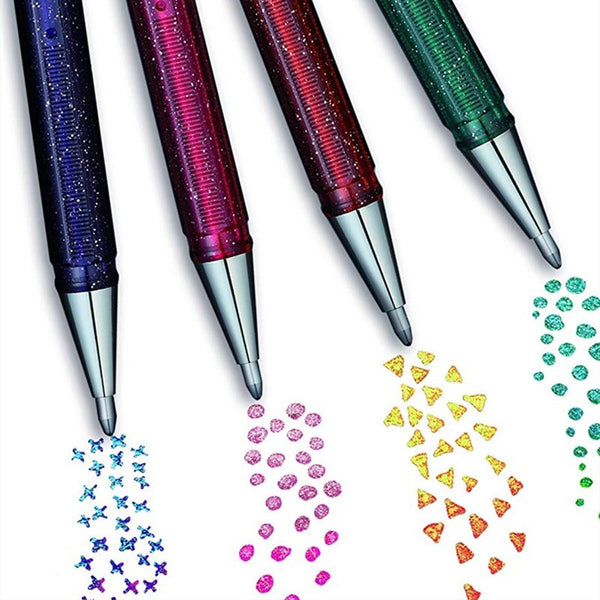 Colorful Butterfly 1.0mm Gel Gel Pen Multicolor Metal Magic Color Handbook Decoration Two-color Pearlescent Gel Gel Pen