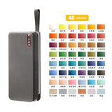 AOOKMIYA Conjunto de tinta aquarela metálica, 36/48/60 cores, dobrável, cor sólida, com macaron, para pintura, suprimentos para arte