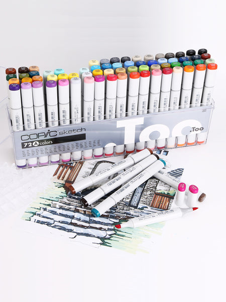 Copic Colored Marker Alcohol Oily Animation Art Design Illustration Architectural Product Soft Head Marker Art Set