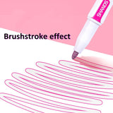 Creative three-dimensional two-color pen set two-line outline pen flashing note number pen color painting hand account pen