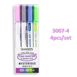 Creative three-dimensional two-color pen set two-line outline pen flashing note number pen color painting hand account pen