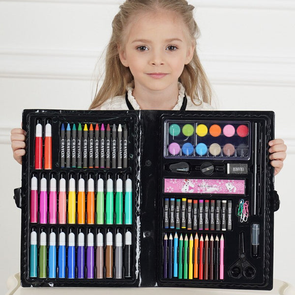 Art Supplies for Kids,Art Set for Kids, 150 Pcs Art Supplies Set Children Drawing Art Set with Portable Art Box, Crayons,Watercolor Pen,Pencil