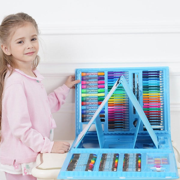 Plastic Kids Crayon Coloring Case Pencil Oil Pastel Maker Art Drawing Kit  Set for Children - China Art Set, Art Marker Pen