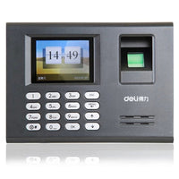 Deli 3946 Fingerprint recognition Time recording Attendance machine USB flash drive storage time machine shipping free