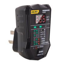 Deli DL333011 Digital Display Socket Detector Leakage Detection Line Detection Whether The Line Is Tested Correctly