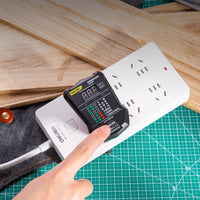 Deli DL333011 Digital Display Socket Detector Leakage Detection Line Detection Whether The Line Is Tested Correctly