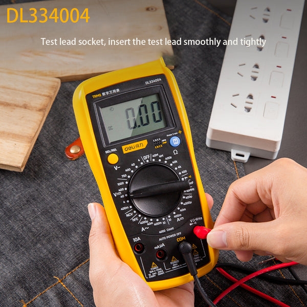 Deli DL334004 Handheld Multimeter Digital Multimeter Manual Range Over ...