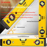 Deli DL983400B Tunable Level Ruler Length 400mm 90° Adjustable Horizontal Bubble Magnetic Bottom For Installation And Alignment