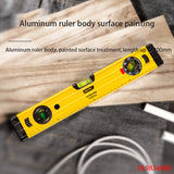 Deli DL983400B Tunable Level Ruler Length 400mm 90° Adjustable Horizontal Bubble Magnetic Bottom For Installation And Alignment