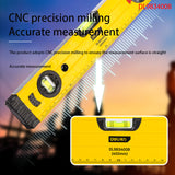 Deli DL983400B Tunable Level Ruler Length 400mm 90° Adjustable Horizontal Bubble Magnetic Bottom For Installation And Alignment
