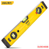 Deli DL983400B Tunable Level Ruler Length 400mm 90° Adjustable Horizontal Bubble Magnetic Bottom For Installation And Alignment