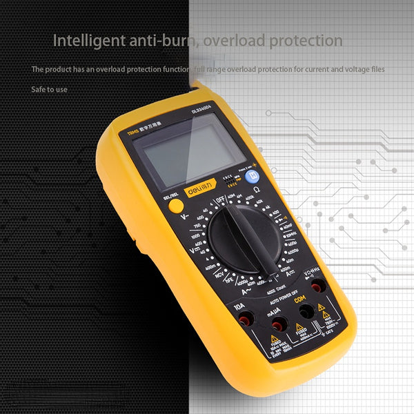 Deli Handheld Multimeter Digital Multimeter Manual Range Overload Prot ...