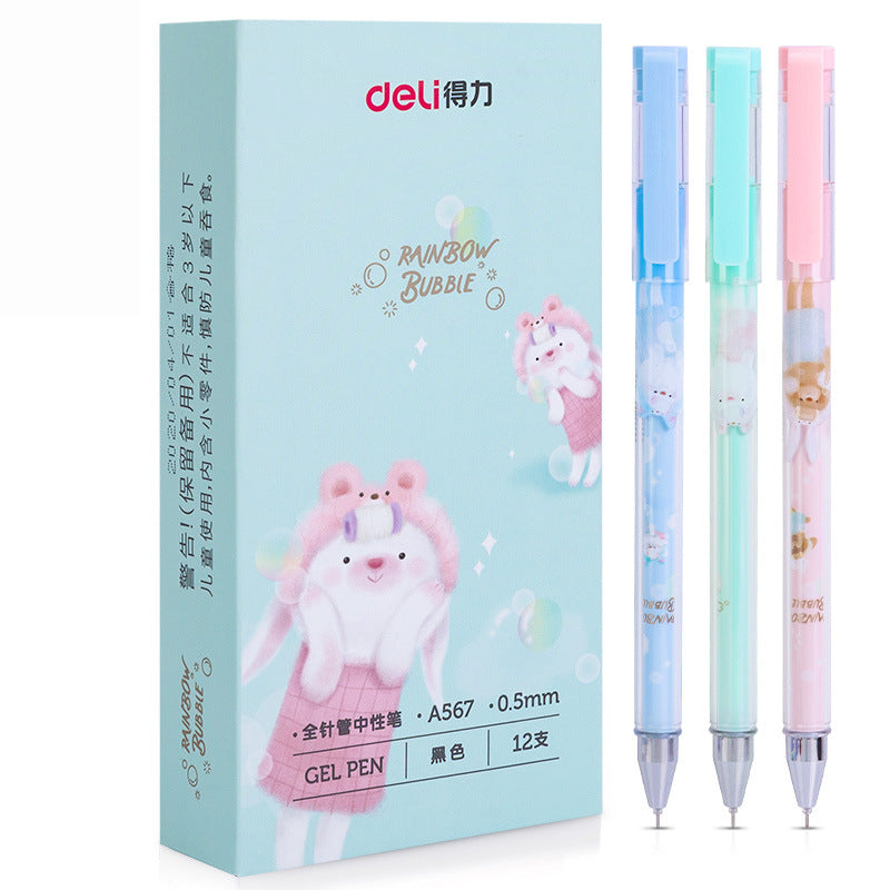 Korean Stationery Cute Pens Deli Pen Wholesale 60pcs Cute Cartoon