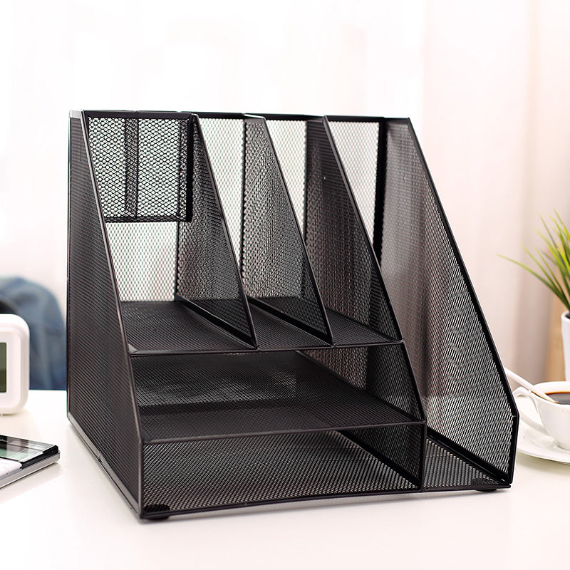 Portfolio File Display Rack Deli Portfolio Document Tray Rack Office Desk Organizer Magzine File H ...