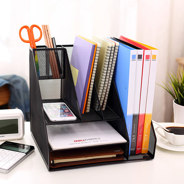 Portfolio File Display Rack Deli Portfolio Document Tray Rack Office Desk Organizer Magzine File H ...