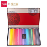 Deli Summer Palace Colored Lead Set 36 Color 48 Color 72 Color Iron Boxed Art Professional Hand-painted Beginner Oily Pencil
