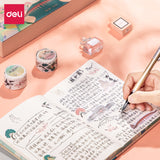 Deli Summer Palace Hand Account Set Chinese Style Diary Creative Hand Painted Retro Small Fresh Color Page Student Stationery