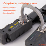 Deli Testable Wire Network Pliers Multifunctional Network Clamp Network Cable Telephone Cable Receiver Cable Crystal Head