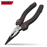 Deli labor-saving Needle-nose pliers No. 60 chrome vanadium steel gripper handle PVC coated wire clippers 6 "DL0103