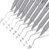 Faber Castell 9pcs Needle Pen Pigment Liner Neelde Water-proof Drawing Pen Pigma Micron Marker Pen for Sketch Hook Pen Sign Pen