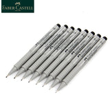 Faber Castell 9pcs Needle Pen Pigment Liner Neelde Water-proof Drawing Pen Pigma Micron Marker Pen for Sketch Hook Pen Sign Pen