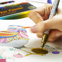 GN 24/36Colors 0.7MM Acrylic Marker Pen Set Children Markers for Drawing Washable Creative DIY Glass ceramics graffiti